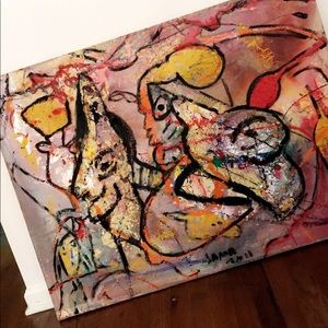 Matt Lamb 2011 mixed media painting